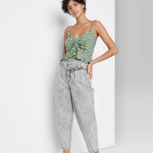 Wild Fable green peplum top.